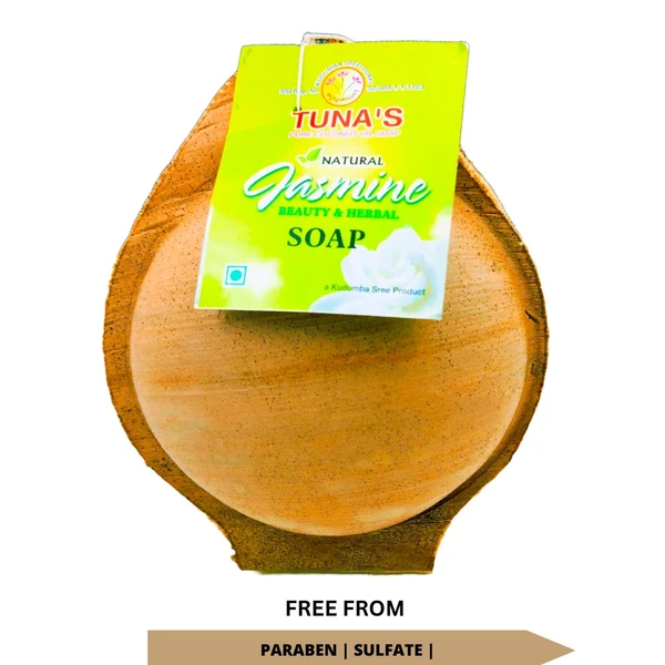 Tuna's® Hand Made Jasmine Herbal Soap 100gm - A GRADE