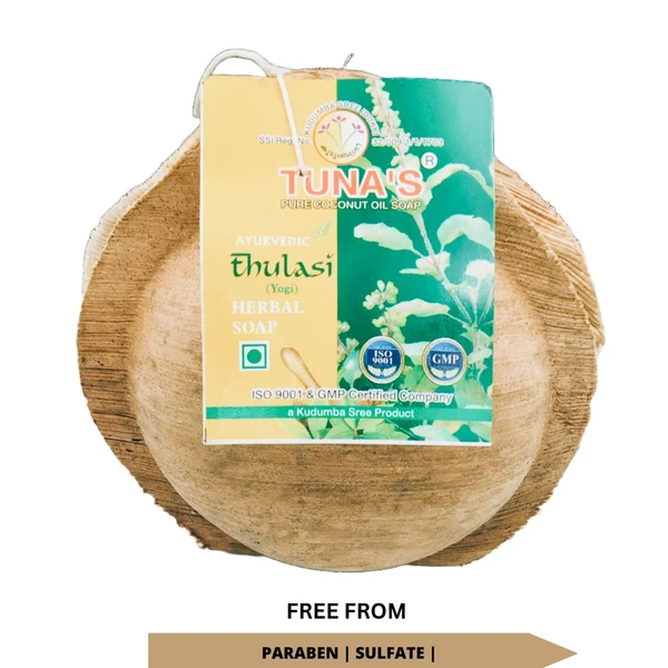 Tuna's® Hand Made Thulasi Herbal Soap 100gm - A GRADE