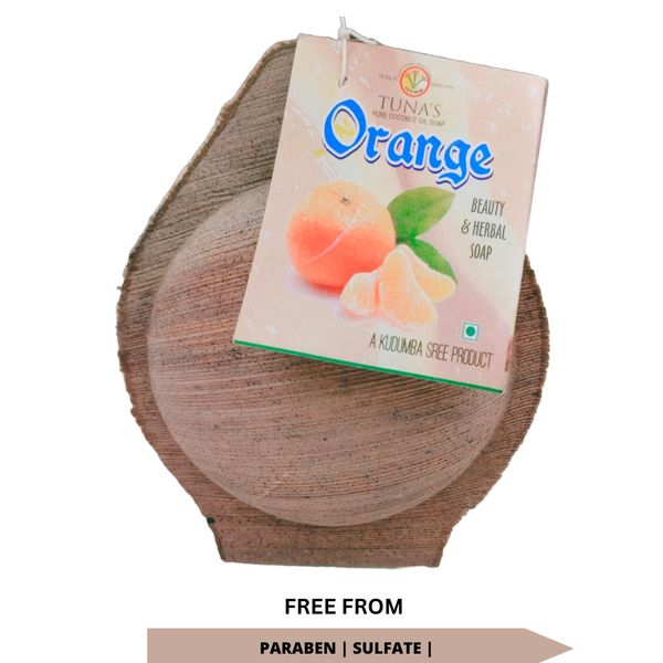 Tuna's® Kerala Hand Made Herbal Soap - A Grade, Orange