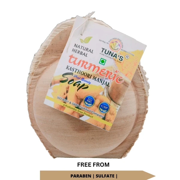 Tuna's® Tuna's Kerala Soap - B Grade, Turmeric, 65Gm