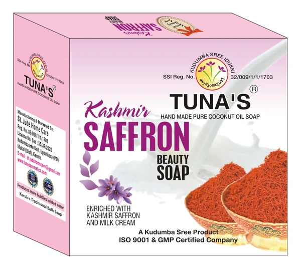 Tuna's® Tuna's Herbal Saffron Soap - 100Gm, Saffron