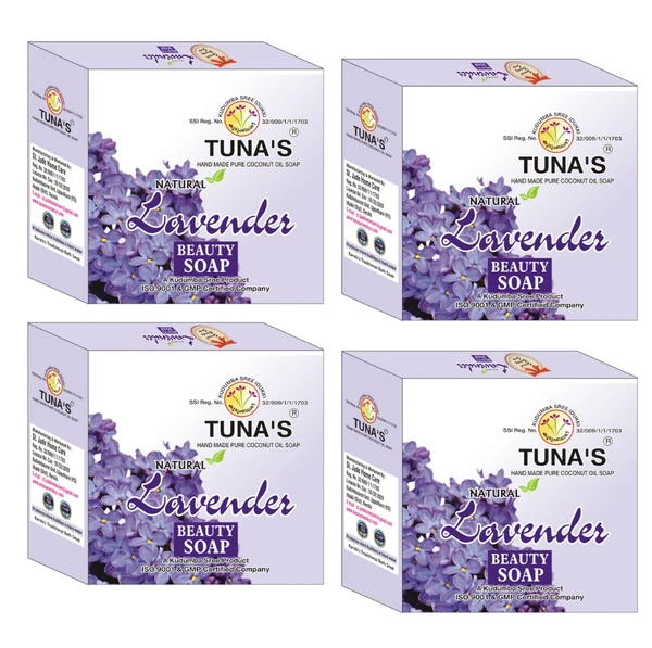 Tuna's® Herbal Soap Combo - 100gm*4, Lavender