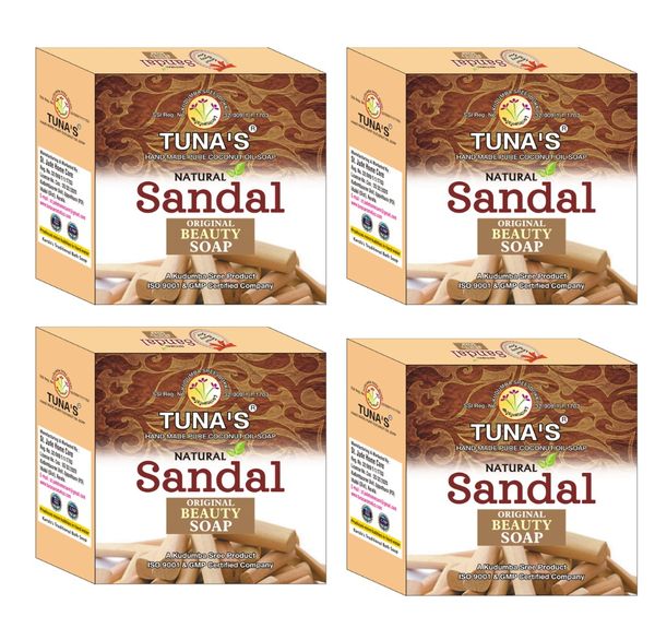 Tuna's® Herbal Soap Combo - 100gm*4, Sandal