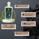 Tunas Tuna's Herbal Charcoal Shampoo - Herbal, 250ML
