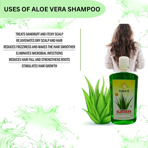 Tuna's® Herbal Aloevera Shampoo For Hair Strength - Herbal, 250ML