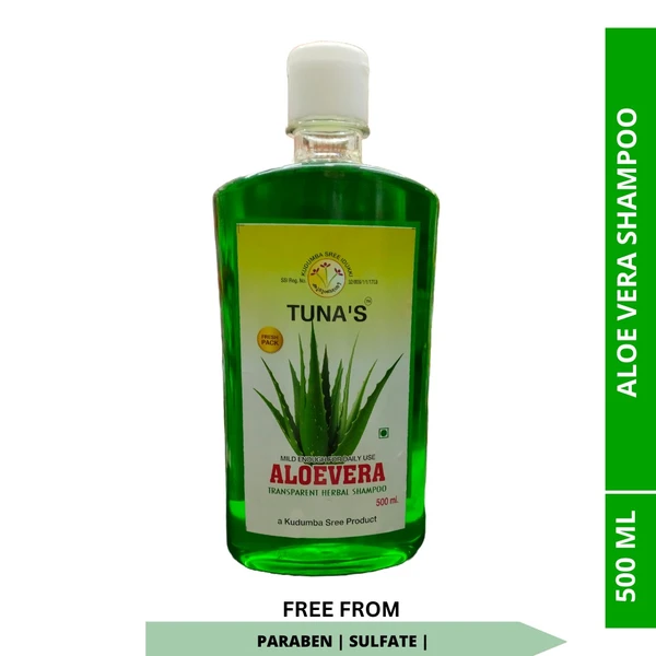 Tuna's® Herbal Aloevera Shampoo For Hair Strength - 500ML