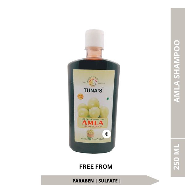 Tuna's® Amla Herbal Shampoo For Hair Strength - Herbal, 250ML