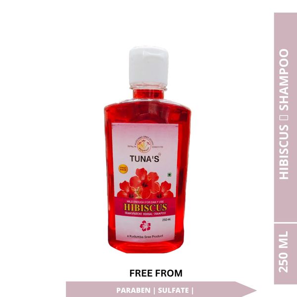 Tuna's® Herbal Hibiscus Shampoo For Hair Strength - Herbal, 250ML