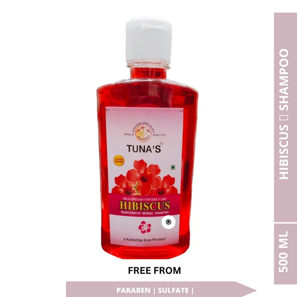 Tuna's® Herbal Hibiscus Shampoo For Hair Strength - 500ML