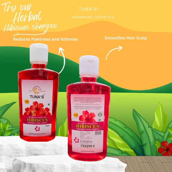 Tuna's® Herbal Hibiscus Shampoo For Hair Strength - 500ML