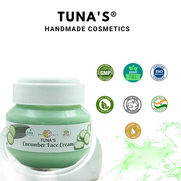 Tuna's® Tuna's Cucumber Face Cream For Skin Brightening - 100gm