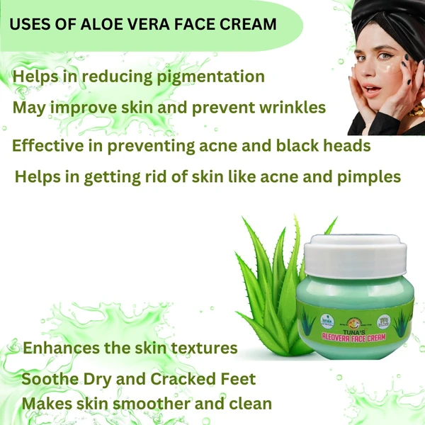 Tuna's® Aloevera Face Cream - 100gm