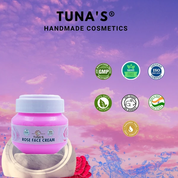 Tuna's® Rose Face Cream - 100gm