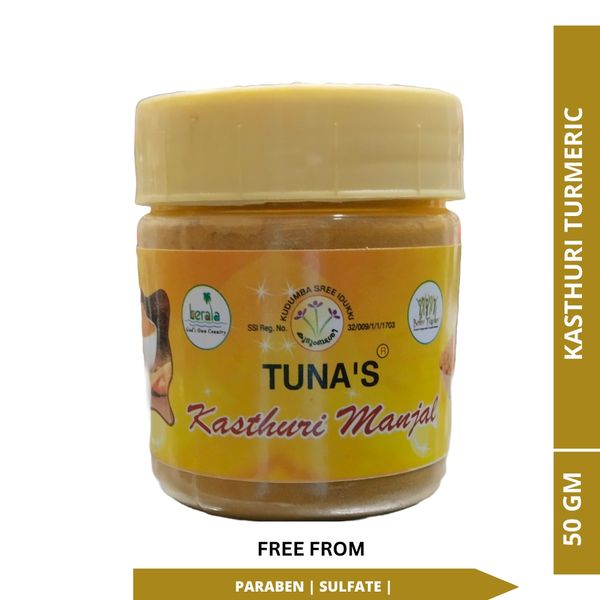 Tuna's® Kasturi Turmeric for Skin Excess Oil Remover | Pimple Mark Remover - 50gm