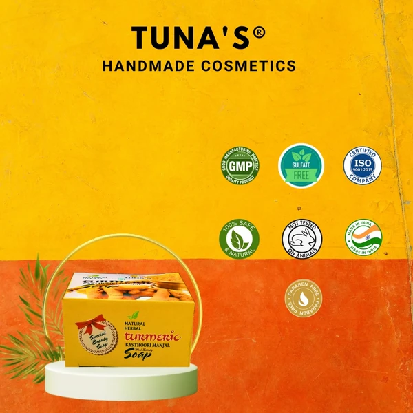 Tuna's® Tuna's Herbal Turmeric Soap - 100Gm, Turmeric