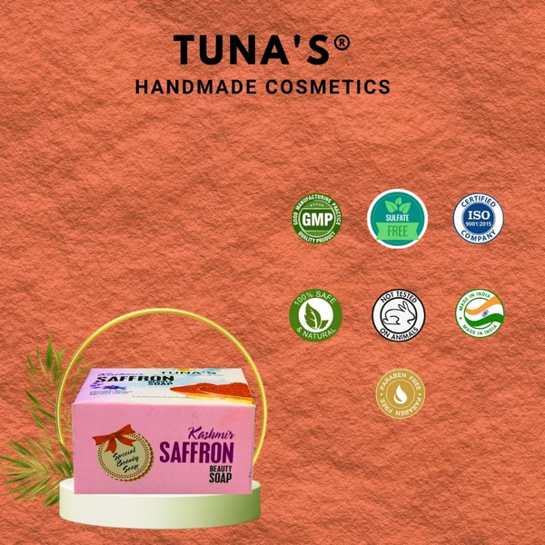 Tuna's® Herbal Soap Combo - 100gm*4, Saffron