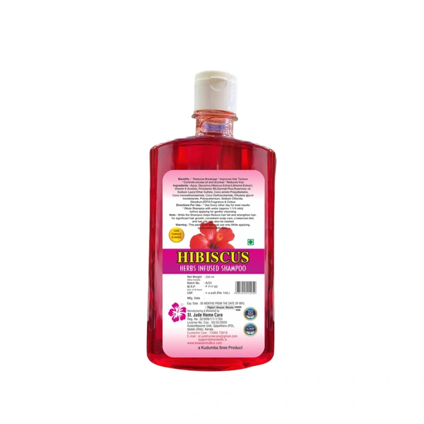 Tuna's® Herbs Infused Hibiscus Shampoo For Hair Strength | SLS PARABEN FREE - 250ML