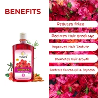Tuna's® Herbs Infused Hibiscus Shampoo For Hair Strength | SLS PARABEN FREE - 500ML