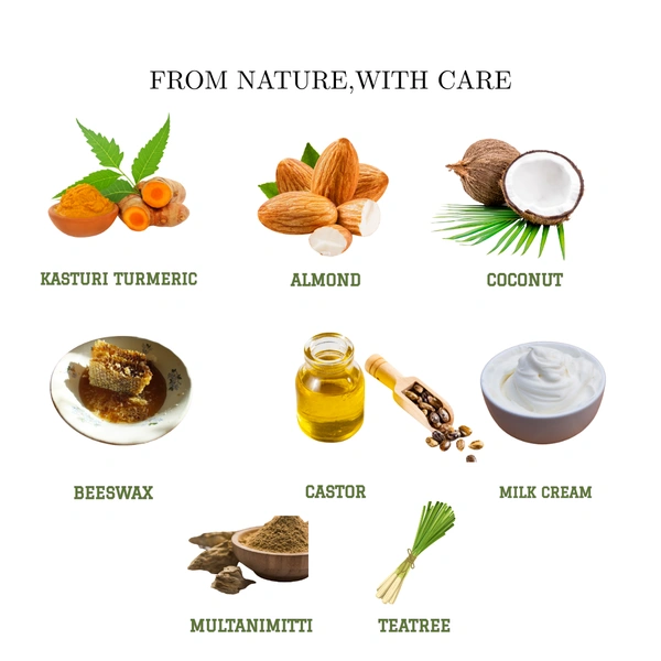 Tuna's® Tunas Turmeric Soap | Blemish Care | Fades Marks | Free From Animal Fats Like Tallow or Lard etc..100gm