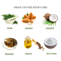 Tuna's® Tunas Neem Soap | Anti Bacterial Care | Purifies Pores | Free From Animal Fats Like Tallow or Lard etc..100gm