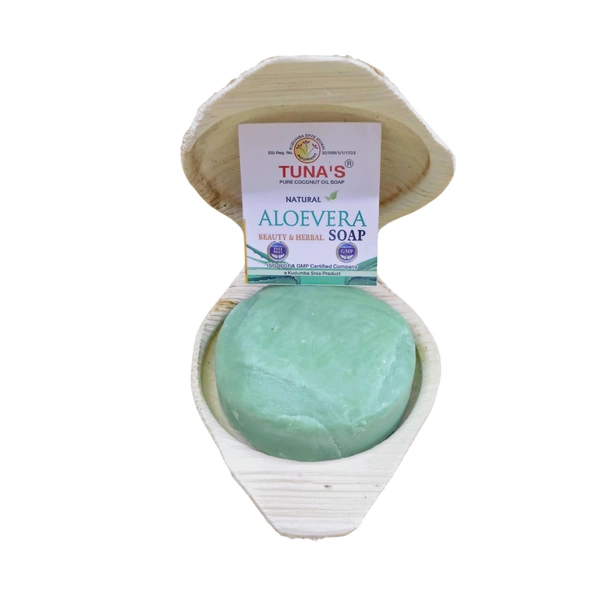 Tuna's® Tunas Aloe Vera Soap | Strengthens Damaged Skin | Sebum Balance | 65gm - A2, 65gm