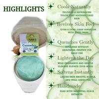 Tuna's® Tunas Cucumber Soap | Replenishes Moisture | Improves Skin Tone | Free From Animal Fats Like Tallow or Lard etc..100gm