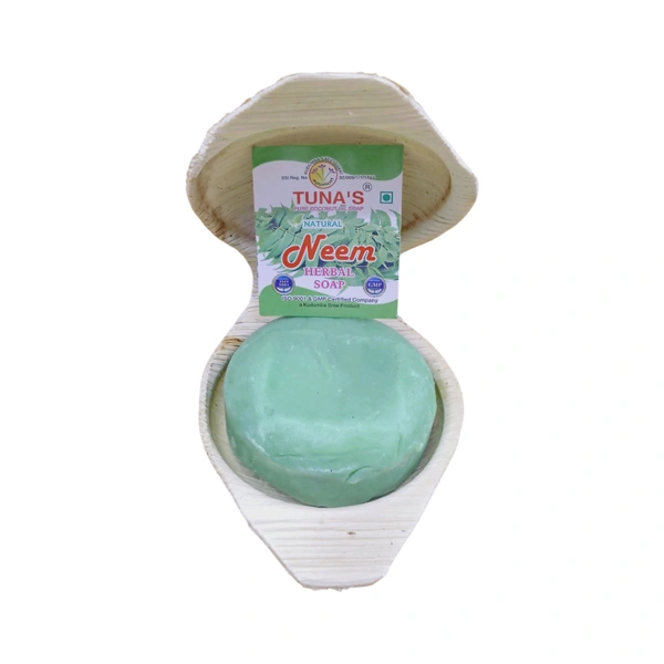Tuna's® Tunas Neem Soap | Anti Bacterial Care | Purifies Pores | 65gm - A2, 65gm