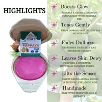 Tuna's® Tunas Papaya Soap | Glow Peel | Fruit Polish | Free From Animal Fats Like Tallow or Lard etc..100gm