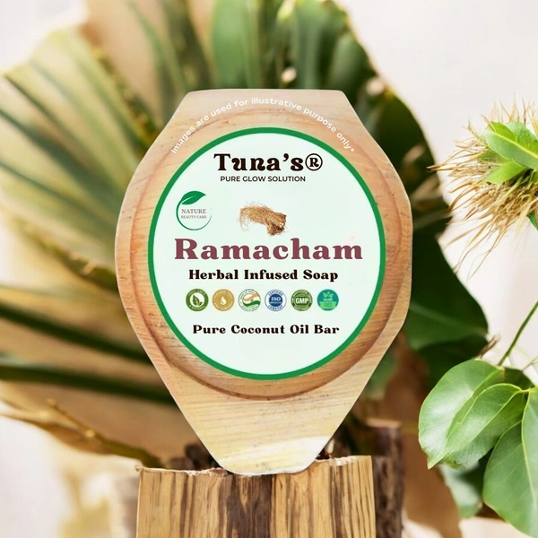 Tuna's® Tunas Ramacham Soap | Cool & Calm | Refreshes Body | Free From Animal Fats Like Tallow or Lard etc..100gm