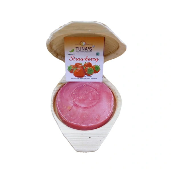 Tuna's® Tunas Strawberry Soap | Soft Glow | Soft & Supple | 65gm - A2, 65gm