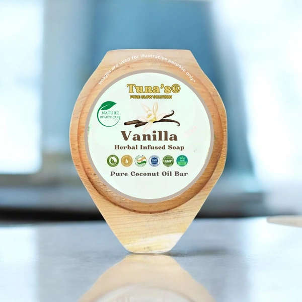 Tuna's® Tunas Vanilla Soap | Softens Skin | Silk Touch | Free From Animal Fats Like Tallow or Lard etc..100gm