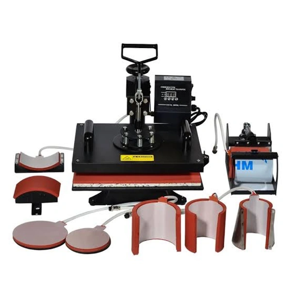 8in1 Heat Press Machine  - Black, 15×15