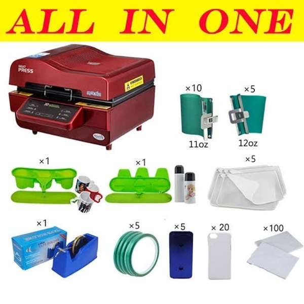 Sublimation 3D Machine ST3042 - Red, ST3042