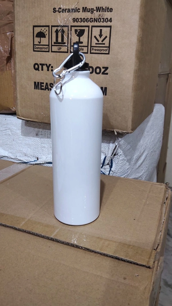 Water Bottle 750ml - White, 750ml