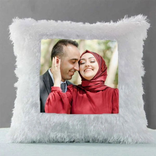Square Shape Pillow 16inch - Red, 16Inch