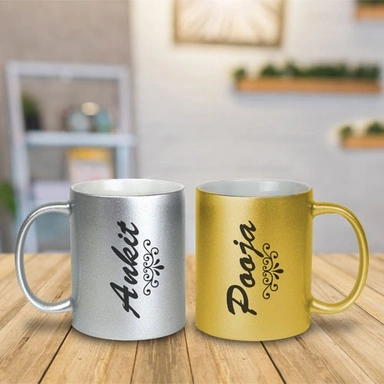 Sublimation Gold & Silver Mug