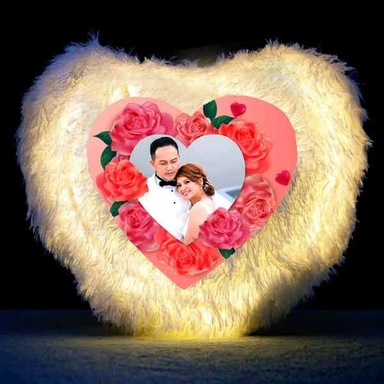 Led Heart Shape Pillow