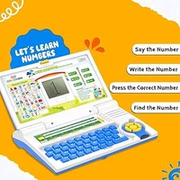 Wembley Educational Computer Laptop Toy for Kids Ages 3 and Up - Featuring 20 Fun Learning Activities - Explore Letters, Words, Games, Mathematics, Music, Logic, and Memory Tools - Blue - ‎kids laptop