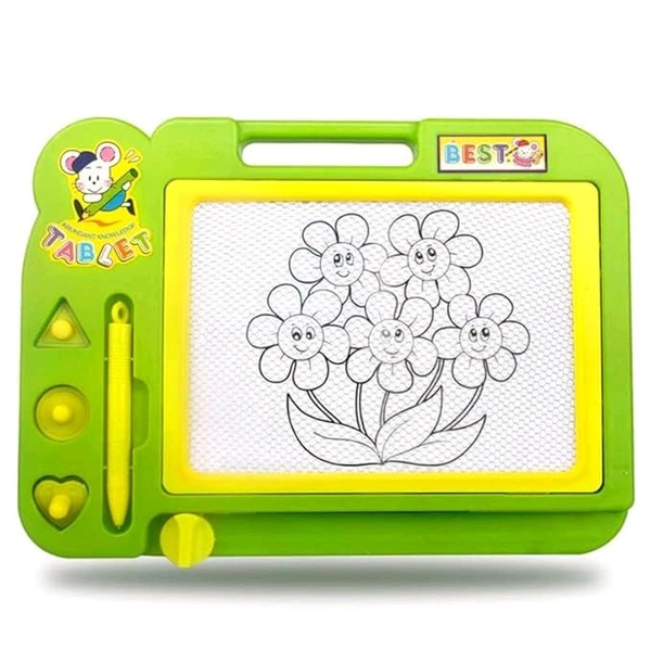 VGRASSP Magnetic Slate is Very Useful and Easy to Use, Helps Children in Learning How to Write, Read and Draw on This Non-Toxic Board - Color as per Stock - Literacy