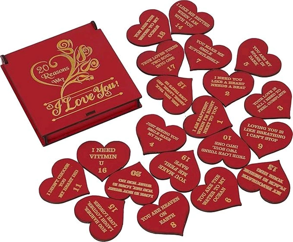 APS ART PLUS STORE 20 Reason, Why I Love You Message Box For Valentine Day, Anniversary, Birthday, Gift For Loveable person