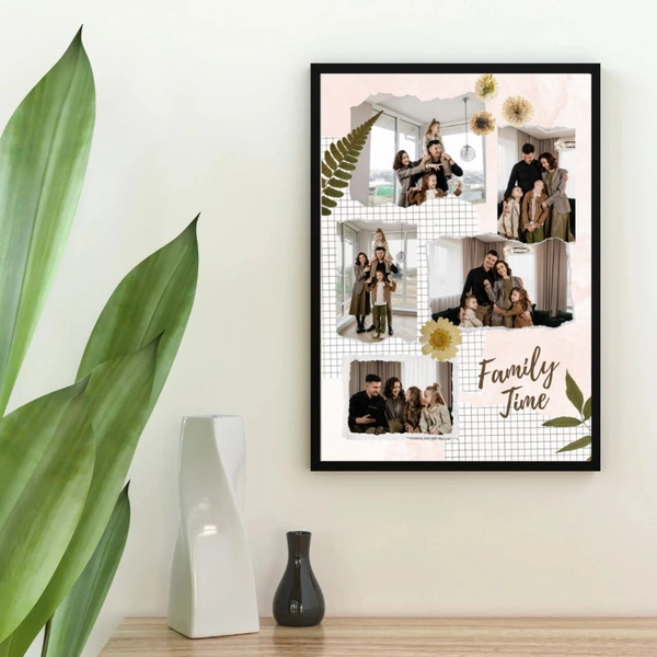Personalized Family Time Photo Collage Frame – Cherish Your Moments Together - 16×20