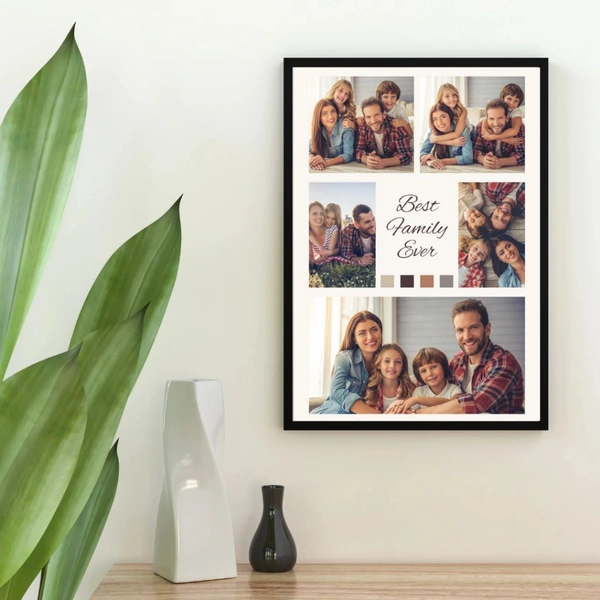 Best Family Ever – Customized Photo Collage Frame for Cherished Memories