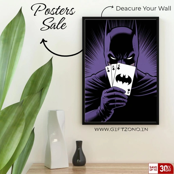 Batman Ace Poster | Framed Dark Knight Wall Art – GiftZono Exclusive
 - 8×12