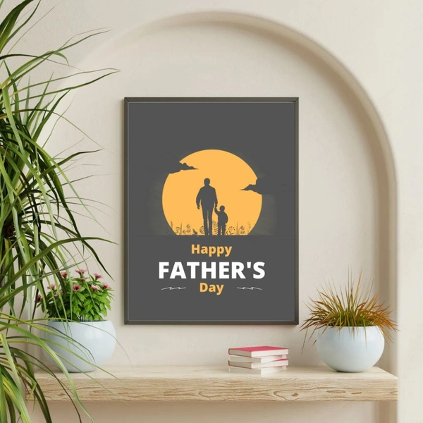 Guiding Light – Father & Child Sunset Frame
