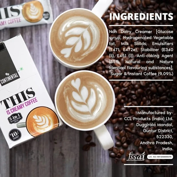 Continental THIS Creamy Coffee 180g Premix Instant Coffee