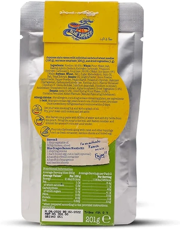 Blue Dragon Ramen Noodle Kit 201g