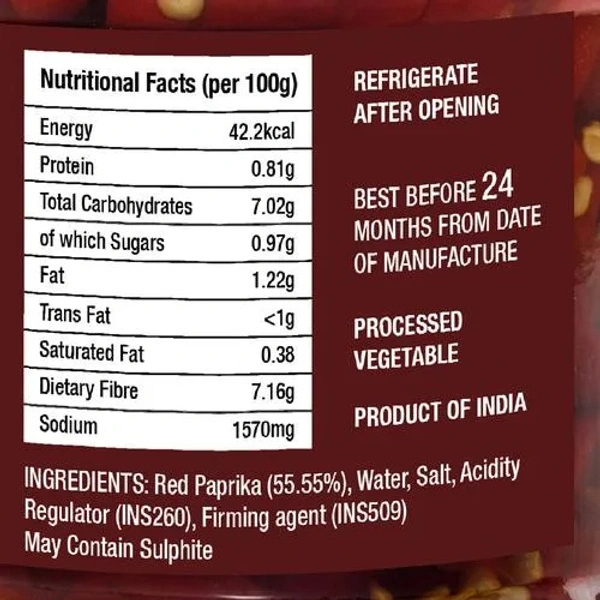 Neo Foods sliced red Paprika 180g