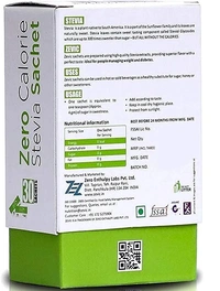 Zevic Natural Stevia Sweetener Sugar Free Natural Stevia Satchets 30pc