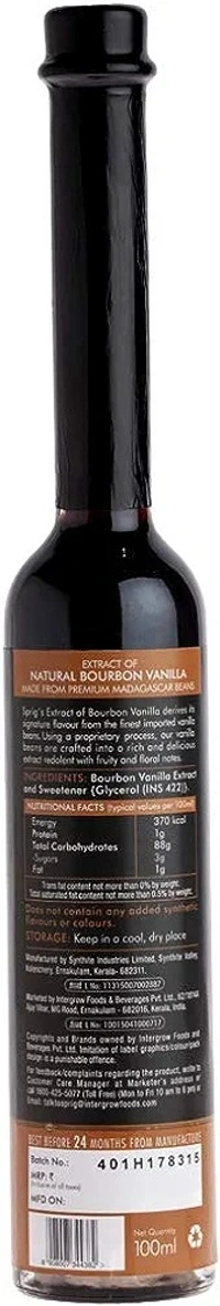 Sprig extra of natural bourbon vanilla 100ml