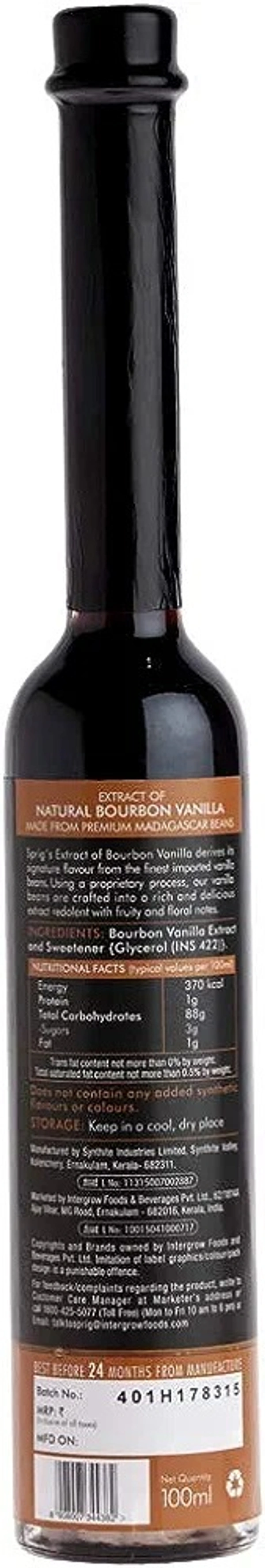 Sprig extra of natural bourbon vanilla 100ml